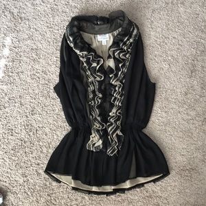 Robert Rodriguez by Target black ruffle top